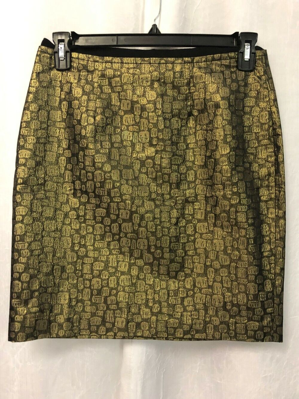 Ann Taylor Loft Petites Women's Gold Skirt Size 8 P NWOT